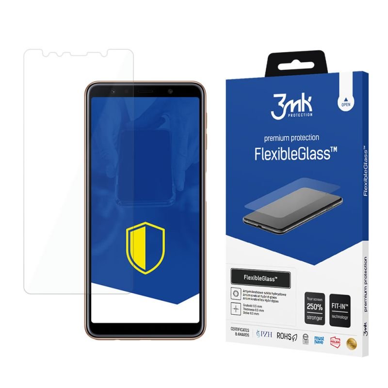 Nietłukące szkło hybrydowe do Samsung Galaxy A7 2018 - 3mk FlexibleGlass