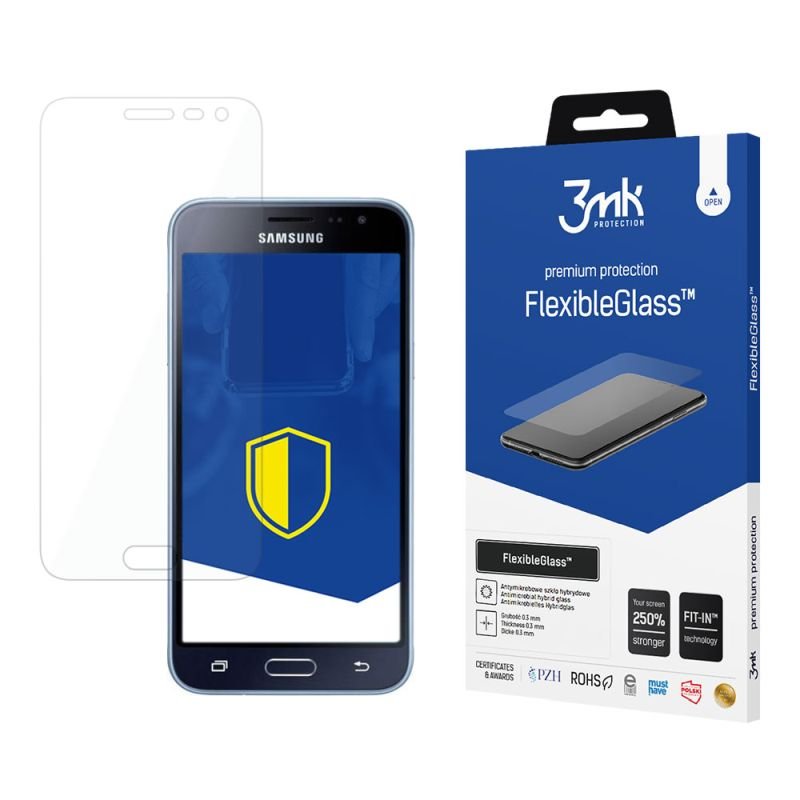 Nietłukące szkło hybrydowe do Samsung Galaxy J3 2016 - 3mk FlexibleGlass