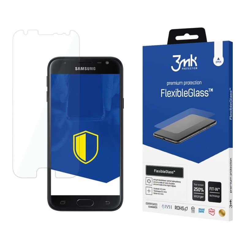 Nietłukące szkło hybrydowe do Samsung Galaxy J3 2017 - 3mk FlexibleGlass