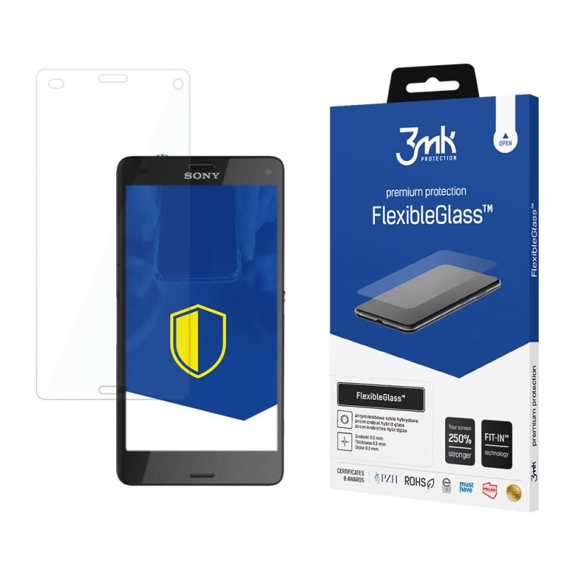 Nietłukące szkło hybrydowe do Sony Xperia Z3 Compact D5803 - 3mk FlexibleGlass