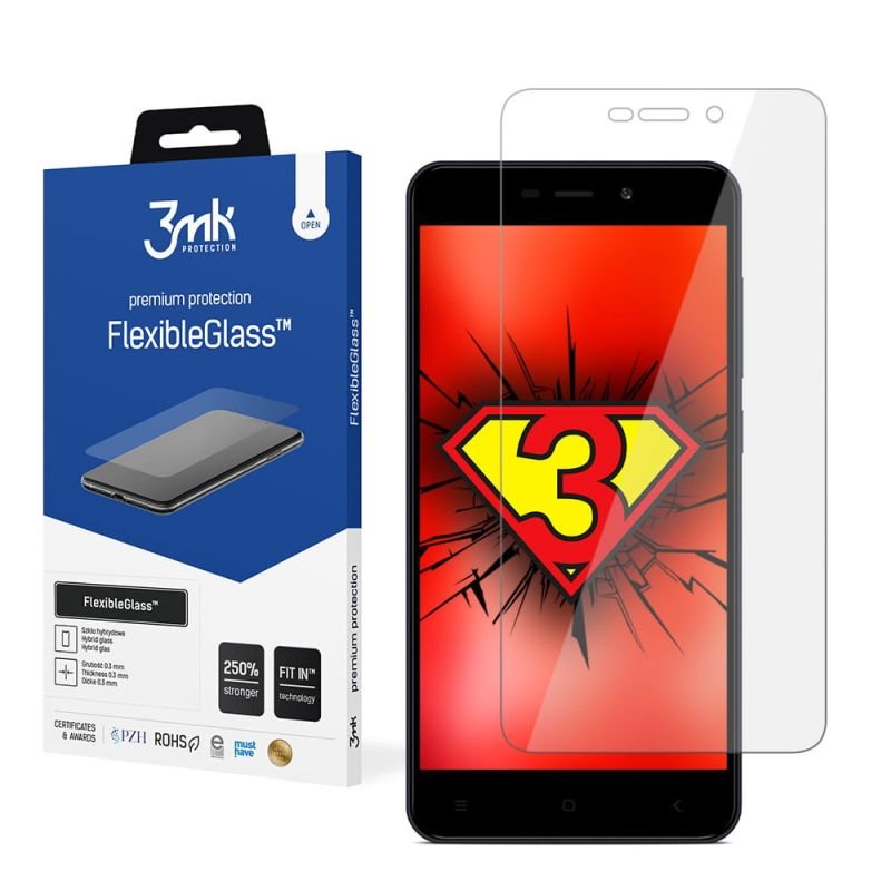 Nietłukące szkło hybrydowe do Xiaomi Redmi 4A Global - 3mk FlexibleGlass