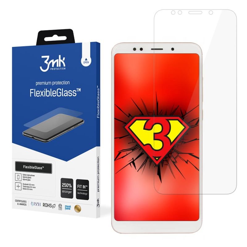 Nietłukące szkło hybrydowe do Xiaomi Redmi 5 Plus - 3mk FlexibleGlass