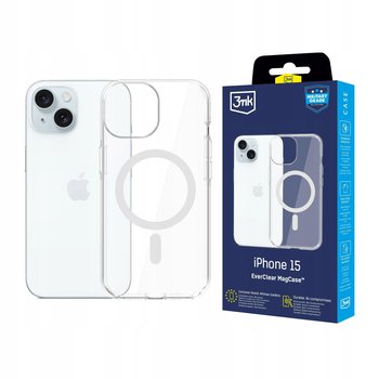 Nieżółknące etui MagSafe na tył do Apple iPhone 15 - 3mk EverClear Mag Case - 3MK