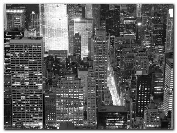 Night View of New York plakat obraz 80x60cm - Wizard+Genius