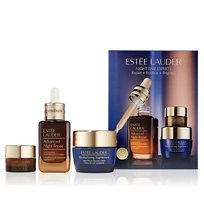 Nighttime Experts zestaw Synchronized Multi-Recovery Complex serum do twarzy 30ml +  Advanced Night Repair Eye Supercharged Gel-Creme żel-krem pod oczy 15ml + Revitalizing Supreme+ Night Power Bounce Cream krem do twarzy na noc 15ml