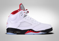 Nike Air Jordan 5 Retro Fire Red Silver Tonque Jordan