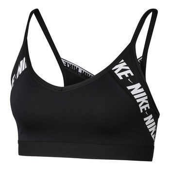 Nike, Biustonosz sportowy, Indy Light Support Logo Sports Bra (CJ0559-010), czarny, rozmiar S - Nike