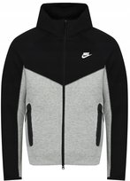 NIKE - BLUZA MĘSKA - FB7921-064 szara czarna z zamkiem Nike