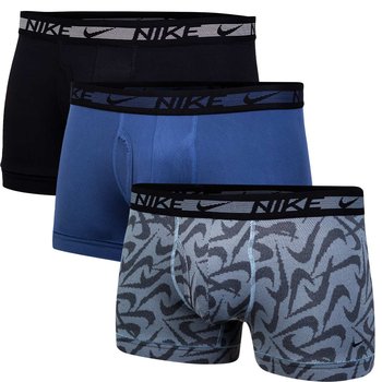 Nike Bokserki Męskie 3 Pary Trunk 3Pk Black/Blue/Marina 0000Ke1152 1H8 M - Nike