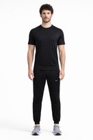 NIKE CZARNE SPODNIE DRESOWE Z TKANINY ELASTYCZNEJ W KANT M 2I3B Nike