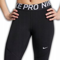 NIKE DRI-FIT LEGGINSY DŁUGIE DAMSKIE NIKE PRO ROZMIAR XS CZARNE WYGODA STYL