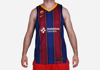 Nike Fc Barcelona Home Replica Basketball Jersey Royal Blue - Nike