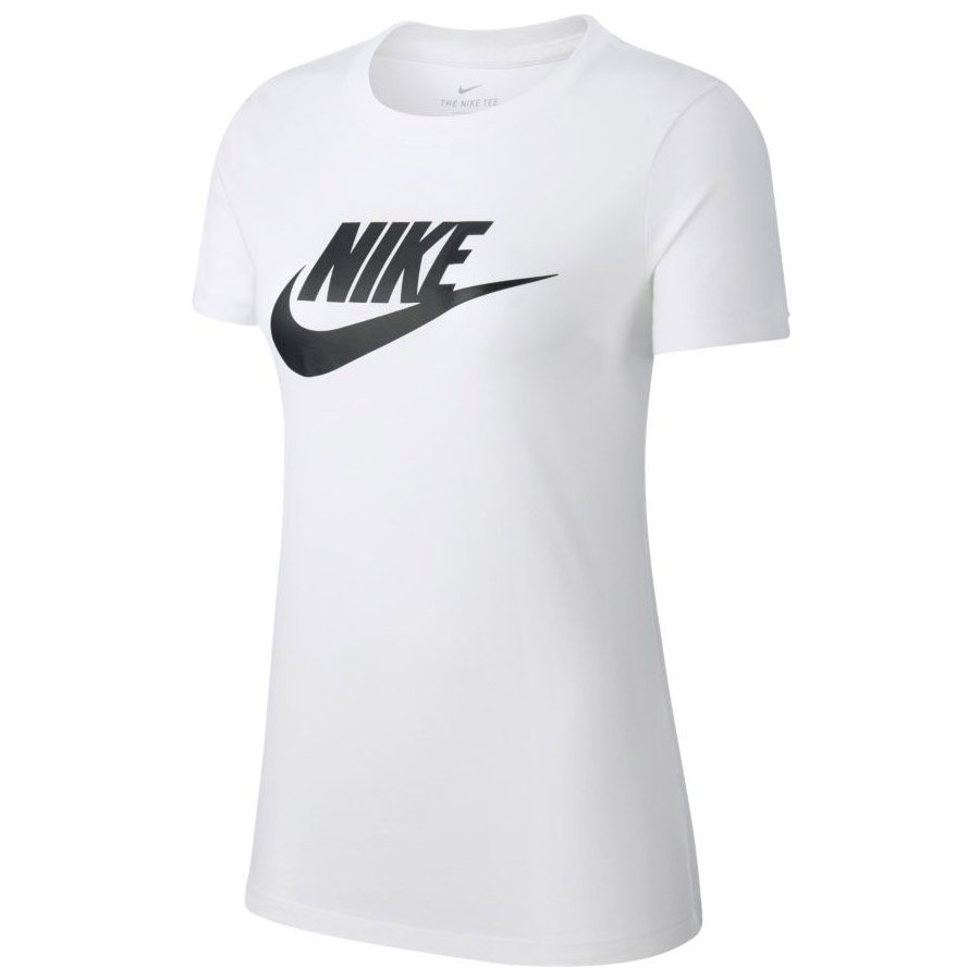 Nike, Koszulka damska, W NSW TEE ESSNTL ICON FUTURA BV6169 100, biały, rozmiar M