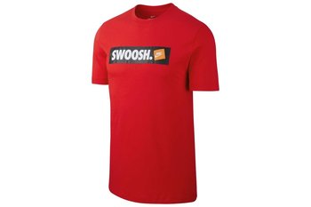 Nike, Koszulka męska, M NSW TEE SWOOSH BMPR STKR AR5027-657, czerwony, rozmiar XL - Nike