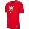 Nike, Koszulka męska, Poland Tee Evergreen Crest CU9191 611, czerwony, rozmiar S - Nike