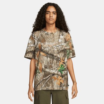 Nike, Koszulka sportowa męska SB TEE REAL TREE AOP RTL, DR7769-247, Khaki, Rozmiar XS - Nike