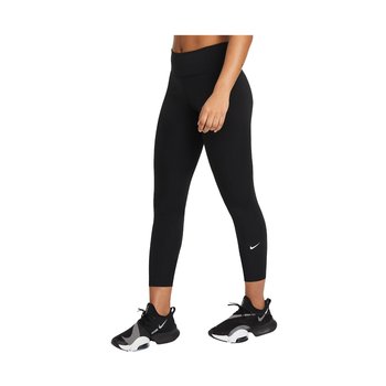 Nike, Legginsy damskie sportowe, One Dri-FIT Mid-Rise Crop, DD0247-010, Czarne, Rozmiar XS - Nike