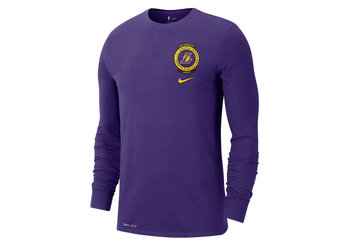 Nike Los Angeles Lakers Logo Dri-Fit Tee Long Sleeve Court Purple - Nike