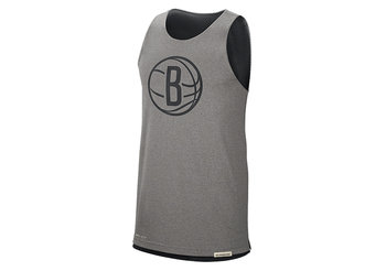 Nike Nba Brooklyn Nets Standard Issue Reversible Tank Dark Grey Heather - Nike