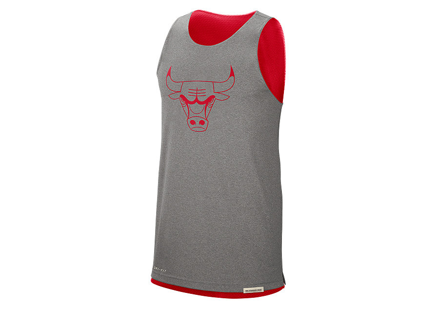 Nike Nba Chicago Bulls Standard Issue Reversible Tank University Red ...