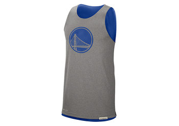 Nike Nba Golden State Warriors Standard Issue Reversible Tank Rush Blue - Nike