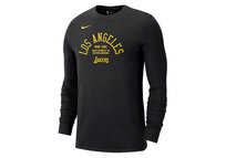 Nike Nba Los Angeles Lakers Courtside Element Long-Sleeve Tee Black Nike