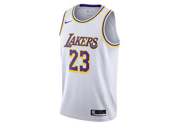 Nike Nba Los Angeles Lakers Lebron James Association Edition Swingman Jersey White - Nike