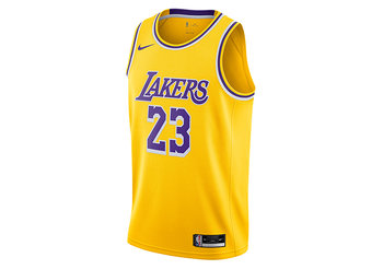 Nike Nba Los Angeles Lakers Lebron James Icon Edition Swingman Jersey Amarillo - Nike