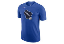 Nike Nba Milwaukee Bucks City Edition Logo Dri-Fit Tee Game Royal Nike