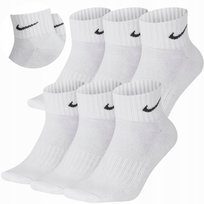 NIKE ORYGINALNE SKARPETY KRÓTKIE L 42-46 6 PAR BIAŁE