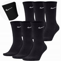 Nike Oryginalne Skarpety Skarpetki Wysokie 42-46 6 Par Czarne