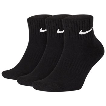 Nike, Skarpety sportowe, 3-pack, Everyday Cushion Ankle SX7667 010, czarny, rozmiar 38/42 - Nike