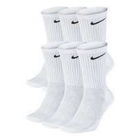 Nike Skarpety Unisex Adult Everyday Cushioned (zestaw 6 Sztuk) (34/38 / Ciepły Biały)