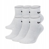 Nike Skarpety Za Kostkę Unisex Dla Dorosłych (zestaw 6 Sztuk) (38/42 / Ciepły Biały) Nike