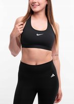 Nike Stanik biustonosz sportowy top damski treningowy czarny Swoosh r. XS