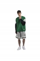 NIKE SZARE SPODENKI SPORTOWE Z CZARNYMI LAMPASAMI M OPA Nike