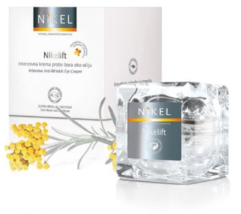 Nikel, przeciwzmarszczkowy krem pod oczy z pomarańczą, kwiatem immortelle, olejkiem sezamowym i wit. E, 15 ml - Nikel