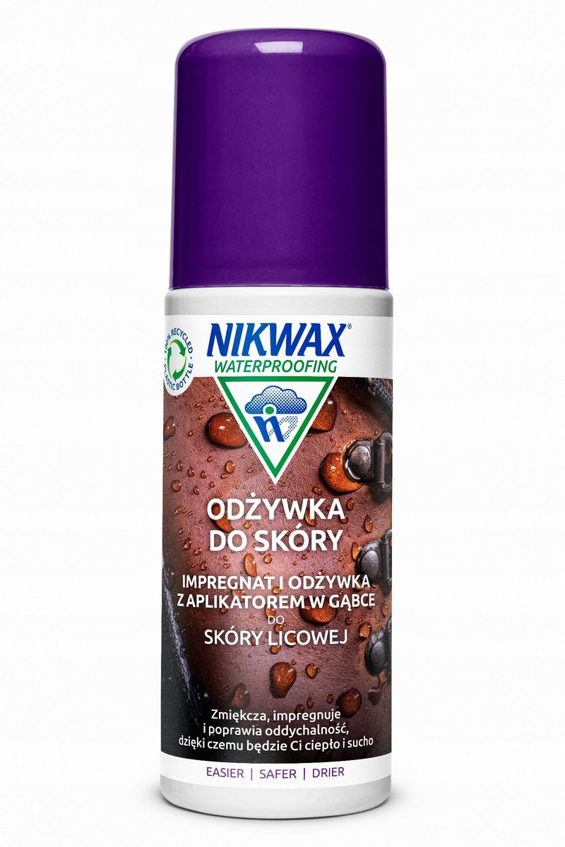 Nikwax odżywka do skóry 125 ml z aplikatorem w gąbce