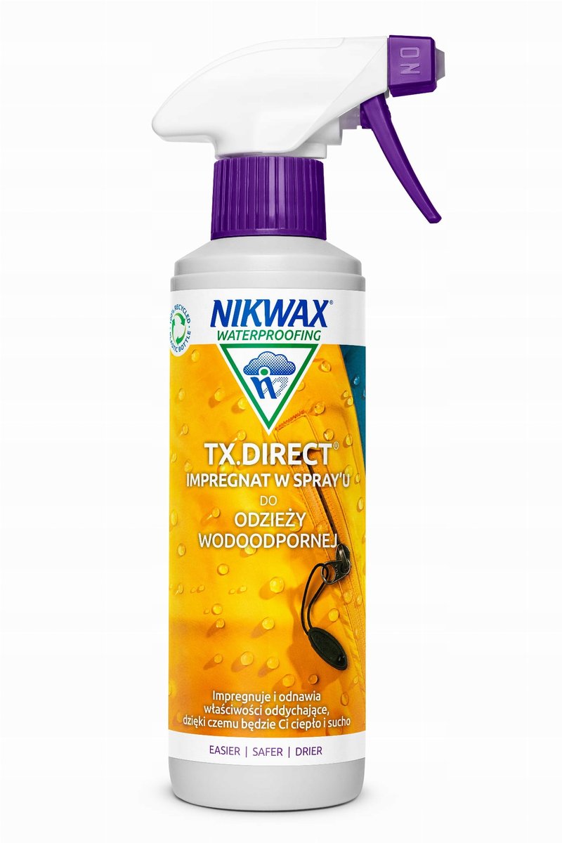 Nikwax TX.Direct Spray-On 300ml–impregnat do odzieży outdoor i każdej innej