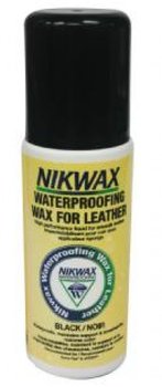 Nikwax, Wosk impregnujący do skóry licowej, 125 ml, gąbka, czarny - NIKWAX