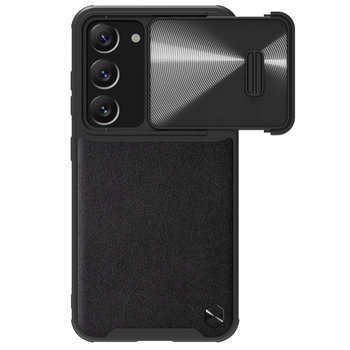 Nillkin CamShield Leather S Case etui Samsung Galaxy S23+ pokrowiec z osłoną na aparat czarne - Nillkin