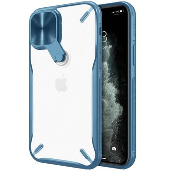 Nillkin Cyclops Case wytrzymałe etui z osłoną na aparat i składaną podstawką iPhone 12 Pro / iPhone 12 niebieski - Nillkin