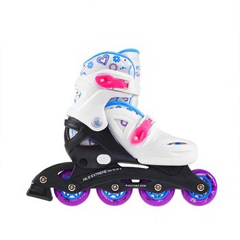 NILS Extreme, Łyżworolki regulowane, NJ/NA0321 A, białe, rozmiar 36-40 - NILS Extreme