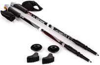 Nils, Kije Nordic Walking teleskopowe, NW608, czarne, 67-140 cm NILS Extreme