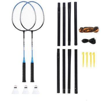 NILS, Zestaw do badmintona NRZ012 (2 rakietki, 3 lotki, siatka 6m, pokrowiec) - NILS