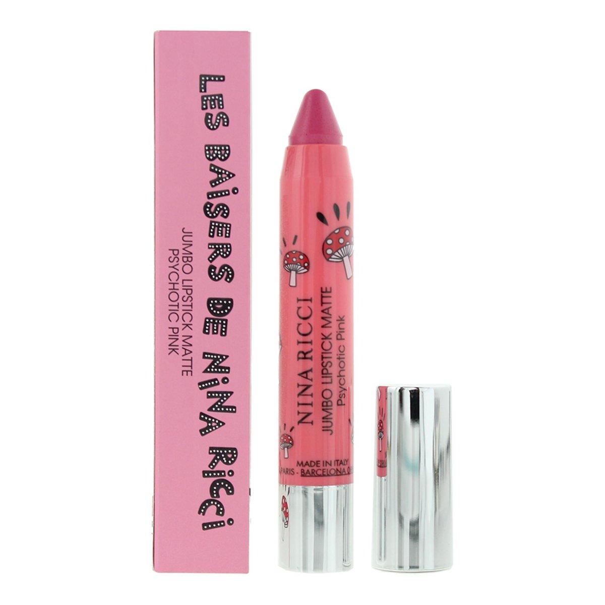 Nina Ricci Roz Nina Ricci, Jumbo, Matowy, Pomadka kremowa, Psychotyczny róż, 2.5 g ...
