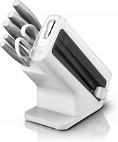 Ninja Staysharp K62006Euwh 6-Częściowy Zestaw Noży Blok Z Ostrzałką Nowy