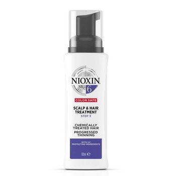 Nioxin, System 6, Kuracja bez spłukiwania do skóry głowy i włosów po zabiegach chemicznych znacznie przerzedzonych 100 ml, - Nioxin