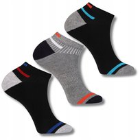 Niskie Skarpety Męskie Stopki Skarpetki MORAJ Do Kostki 3-pary 39-42