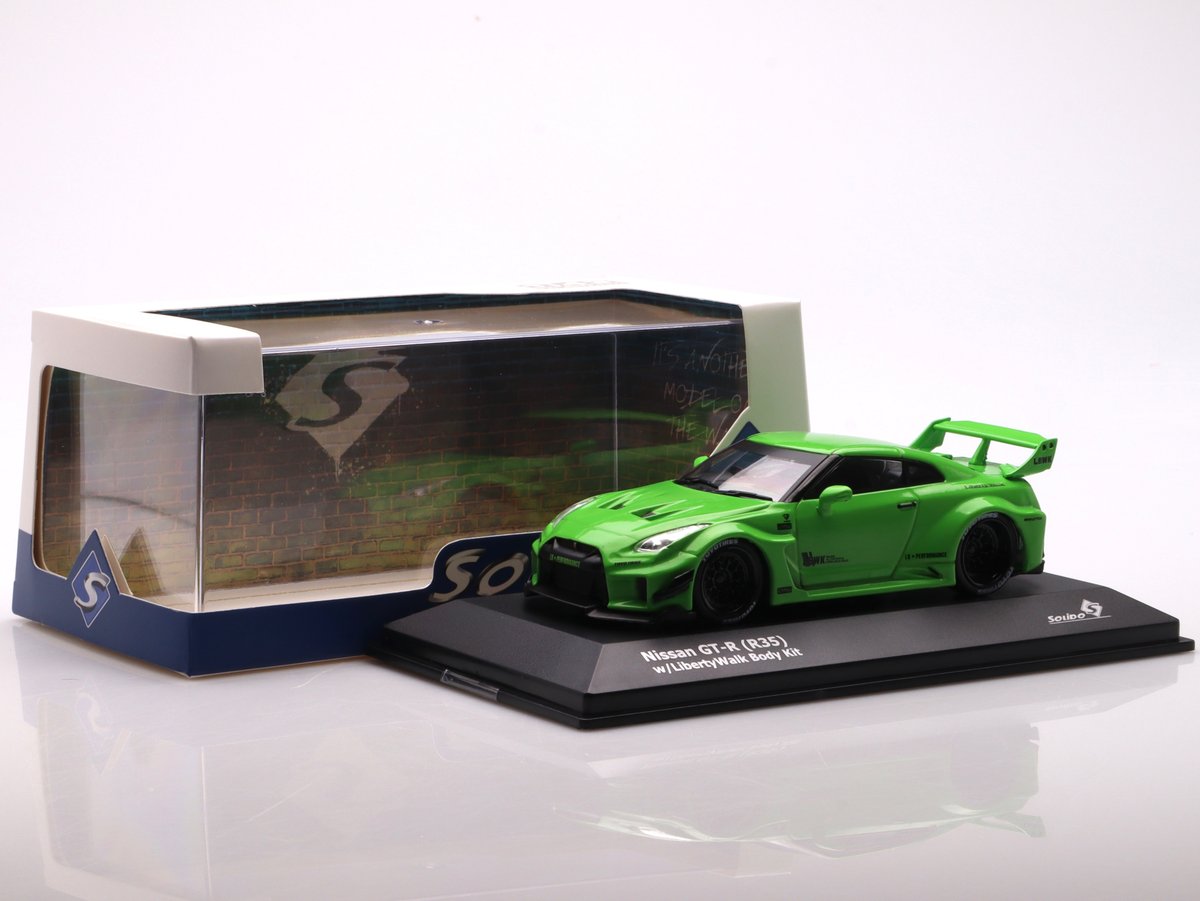 Nissan Gt-R (R35) Lbwk Silhouete - 2020, Green Solido 1:43 - Solido ...